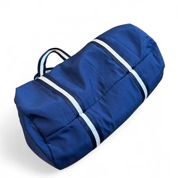 Navy Tommy Bahama canvas duffel bag with white stripes #travel - Picture 7 of 7